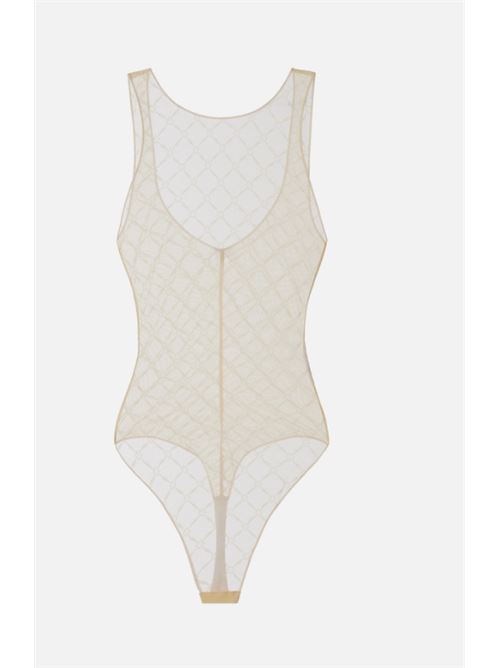 BODYSUIT IN DIAMOND TULLE ELISABETTA FRANCHI | BO02051E2DC7 lemonade